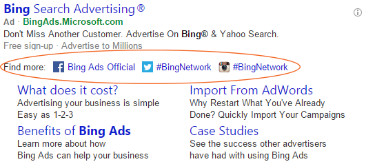 Bing ads