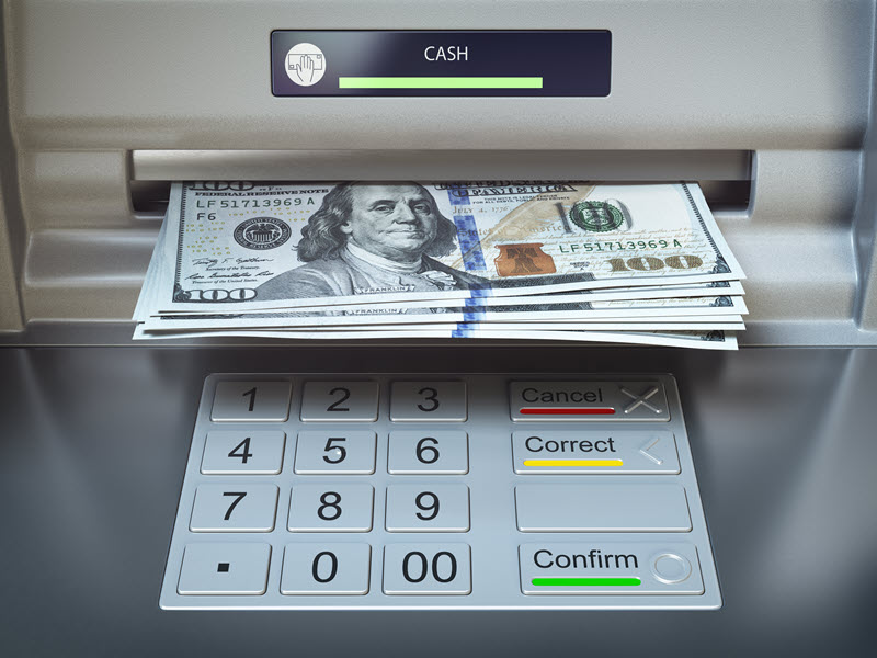 How does an ATM work. What happens to the money inside an ATM