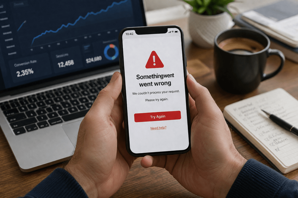 Why Bad Error Messages Quietly Kill Conversion