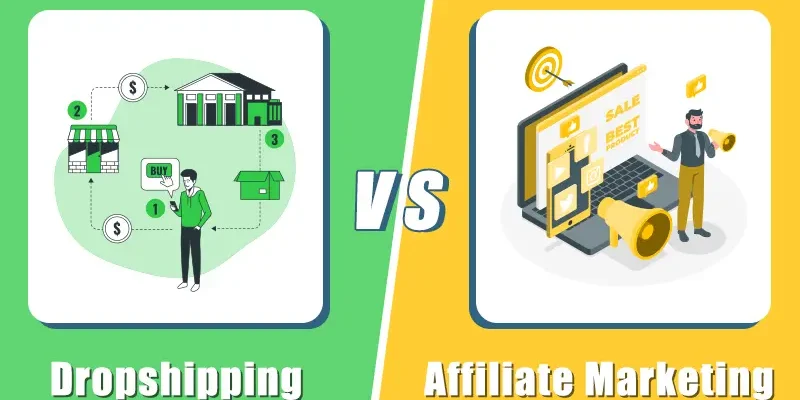 affiliate marketing vs dropshipping which requires less upfront capital