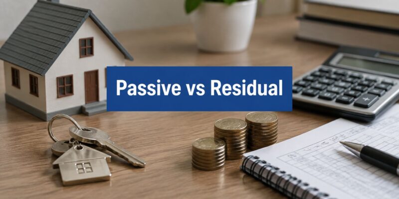 passive income vs residual income financial planning